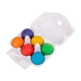 thumbnail image 1 of 6 uds bolas de arcoíris juguetes Montessori percepción del Color desarrollo sensorial bola de madera juguete educativo para contar para niños pequeños, 1 of 9