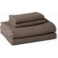 thumbnail image 1 of Brushed Microfiber Sheet Set, Extra Soft with Natural Texture, 4-Piece, Queen, Brown, 1 of 5