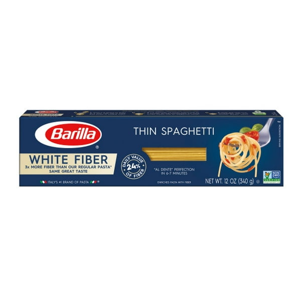 Barilla Pasta Thin Spaghetti White Fiber, 12.0 oz