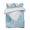 Blue, Turquoise, White, variant on Quilts King Size, Orange Brown Palm Leaves Soft Comforter Bedding Set for Bed, Summer Tropical Plants Botanical Lightweight Quilted Bedspread with Pillow Cover(2 Pieces) for All Season, 96x106 Inch