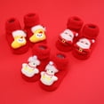 thumbnail image 5 of YESIMOLA Toddler Grip Socks Rattle Socks Christmas Socks Toddler Boys Girls Toddler Fuzzy Socks Soft Sole Non Slip Toddler Shoes Socks Princess Socks Floor Socks,A 0-12 Months, 5 of 5