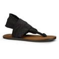 thumbnail image 1 of New Sanuk Yoga Devine Black 8 Womens Sandals, 1 of 1