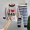 thumbnail image 2 of Bovxnpu Boys Girls Outfits Set 2 Piece Loungewear Set, Girls Long Sleeve Shirt and Pants Set for Toddlers Girls Fall Clothes Home Clothes 4-6 Years, 2 of 3