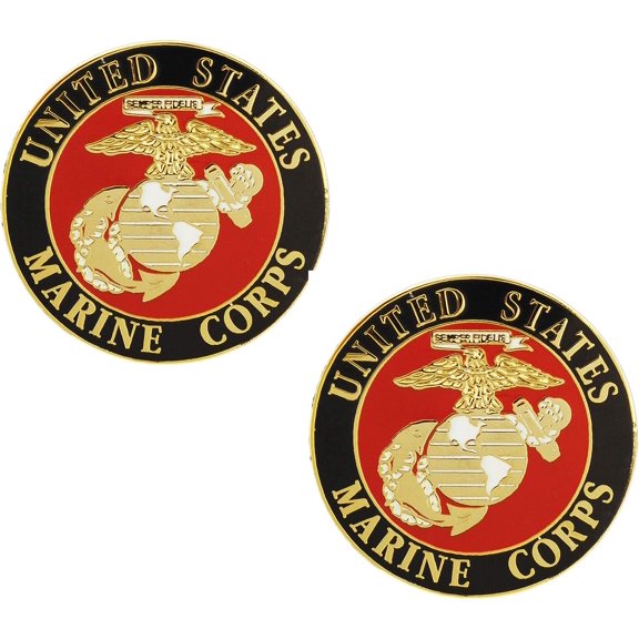 United States Marine Corps USMC 1" Lapel Pin 2 Pins