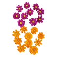 thumbnail image 1 of 20x flores artificiales de margaritas, flores de imitación, ramillete de bricolaje, decoración Floral para escenario Vino tinto + naranja Zulema flores para manualidades diy, 1 of 8