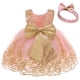 thumbnail image 1 of Vestido CMMCHAAH de encaje rosa para bebé niña, fiesta, 90 cm, 1 of 7