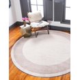 thumbnail image 4 of Jill Zarin’s Uptown Round Abstract Modern Area Rugs, Ivory, 4 of 8