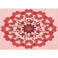 thumbnail image 1 of Ahgly Company Machine Washable Indoor Rectangle Transitional Deep Rose Pink Area Rugs, 2' x 3', 1 of 7