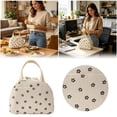 thumbnail image 4 of TAROFISH Unisex Corduroy Lunch Bag, Featuring a Reusable Insulated Lunch Box, A Water Bottle Pocket and Side Pockets; a Large-Capacity Reusable Insulated Bag, Ideal for Work, Picnics and Travel, 4 of 5