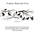 thumbnail image 3 of Raven Wall Decal Crow Decor Gothic Wall Decals Tree Branch Stickers Black DIY Wall Art Decorations for Family Themed Tree Wall Living Room TV Decor Wall Sticker Vinyl Transfer DIY DIY, 3 of 9