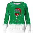 thumbnail image 3 of Sweat à Capuche Surdimensionné pour Enfants, Chandails en Molleton à Capuche avec Poches pour Adolescentes, Manches Longues, Fermeture Éclair, Automne et Hiver, Imprimé Rond, Vert, 3-4 Ans, 3 of 3