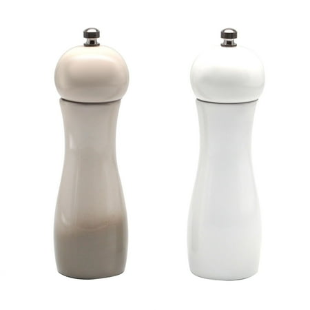 

4oz Bottles with Caps Glass Clear 4 Piece Condiment Server Set Large Metal Funnel Set Seasoning Storage Bag Small Glass Jar with Spoon Manual Pepper Mill With Ceramic Grinder: Elegant Shaker Bottle