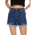 thumbnail image 4 of VIPONES Jean Shorts Womens High Waisted Stretch Summer Shorts for Women Trendy 2026 Outfits Casual Frayed Denim Shorts(183,12), 4 of 6