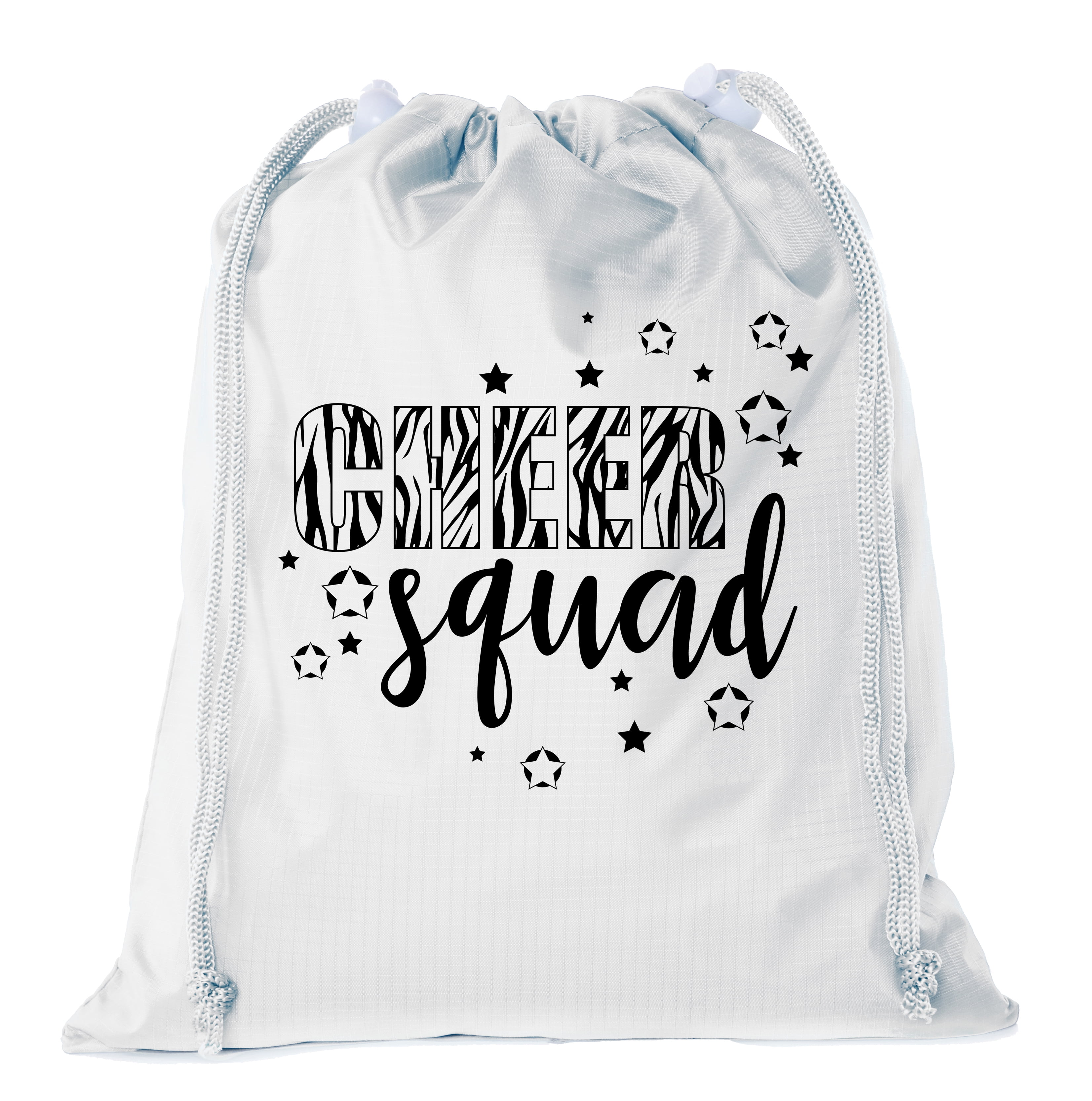 Mini Cheer Drawstring Bag Pom and Cheer Goodie Bag Team Cheer and Pom Cinch Bags