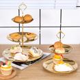 thumbnail image 3 of Stainless Steel Multi-Layer Tray Dessert Plate Fruit Plate Snack Plate Display Plate Cupcake Rack Silver, 3 of 5