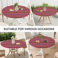 thumbnail image 7 of Stretchable Round Table Cover with Bohemian Floral Print - Colorful Elastic Hem Tablecloth - Fits 52-56 Inch, 7 of 7