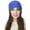 Blue, variant on Lelaffet Female Slouchy Beanie Winter Hats Knitted Beanie Hats for Women Thick Warm Soft Chunky Cap Blue
