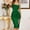 Green, variant on Sequin Dress for Women,Fashion Sleeveless Backless Solid Color Suspender Slit Gown