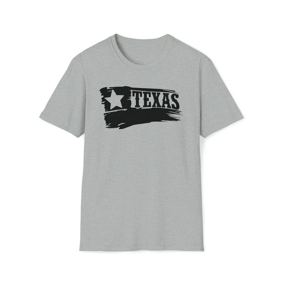 Texas Flag, Gildan Unisex Softstyle T-Shirt, US State Graphic Tee, S-3XL
