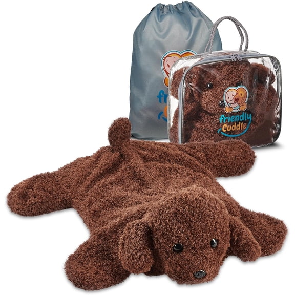 Weighted Lap Blanket for Kids & Adults – Kids Weighted Blanket – ASD, Sensory Processing Weighted Stuffed Animals Dog Toy – Microwavable Weighted Lap Pad for Kids, 5 Lbs.