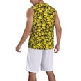 thumbnail image 2 of Honeii Yellow Butterflies print basktball shirt for men and women, Unisex basketball jersey for Theme party-Small, 2 of 6