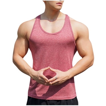 Débardeurs de Gym pour Hommes - Légers Sans Manches Dos Nageur pour la Plage et les Sports