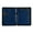 Color:Blue, variant on Leather Conference Folder Multiple Compartments Zippered Business Document Case with Clipboard Card Holder Pen Slot