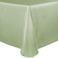 thumbnail image 1 of Ultimate Textile (5 Pack) Satin 90 x 156-Inch Rectangular Tablecloth - for Wedding, Special Event or Banquet use, Sage Green, 1 of 4