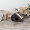thumbnail image 7 of TRIXIE Topi Plush Cover Indoor Cat Condo with Sisal Scratching Surface & Cat Toys, Brown, 7 of 7