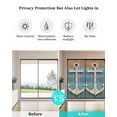thumbnail image 4 of Window Privacy Film Vintage Beige Anchor Stained Glass Window Film Decorative Sun Block Window Cover Modern Nautical Coastal Wooden Window Clings Static Adhesive Sticker for Bathroom 35.4"x78.7", 4 of 7