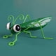 thumbnail image 1 of Metal para jardín CUTICAT escultura de pared Insecto langosta verde, 1 of 7