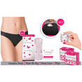 thumbnail image 2 of PANTY FRESH Panties To-Go Pocket Size Seamless Underwear Thong + Wipe + Liner 4in1 Feminine Hygiene Kit (Black, Large) 1, 2 of 2
