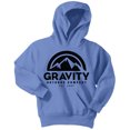 thumbnail image 1 of Sudadera con capucha Gravity Outdoor Co. Youth Logotipo negro Carolina Azul X-Large Chaqueta, 1 of 2