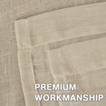 thumbnail image 4 of H.VERSAILTEX Elegant Natural Linen Sheer Curtain Panels, Energy Saving Privacy Protection Nickel Grommet Window Panels / Drapes for Bedroom / Living Room, 2 Panels, 52x108-Inch, Butter, 4 of 6