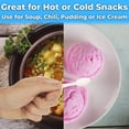 thumbnail image 4 of Extra Sturdy, BPA Free 500ct Plastic Tasting Spoons. Disposable Mini Tasters for Small Sampling or Individual Portions of Ice Cream, Sauces and Appetizers. Great for Food Trucks, Parties and Events., 4 of 4