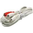 thumbnail image 2 of 6in 3.5mm Stereo Plug to 2-RCA Plug Y Audio Patch Cord White, 2 of 2