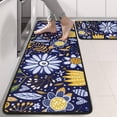 thumbnail image 2 of Kitchen Rugs Sets Of 2,Pioneer Flower Floral Print Pattern Anti Fatigue Kitchen Mat Rugs Non Slip Washable,Decorative Kitchen Floor Mats for Kitchen,Sink,Laundry,17"x47"+17"x47", 2 of 5