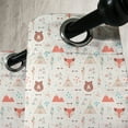 thumbnail image 3 of Ambesonne Tribal Grommet Curtain, Fox Bear Arrows, 50" x 108", Salmon Amber White, 3 of 6