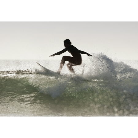 Wakeboarding Los Lances Beach Tarifa Spain Canvas Art - Ben Welsh Design Pics (18 x 12)