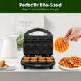 thumbnail image 2 of Mini Waffle Maker for Kids, Make Bite-Sized 8 * 2" Tiny Waffles, Great Breakfast, Snacks, Desserts and More, 2 of 4