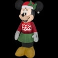 thumbnail image 3 of Gemmy Inflatable Minnie Mouse Ugly Christmas Sweater  LED Lighted Yard Decoration - 42 in x 17 in, 3 of 3