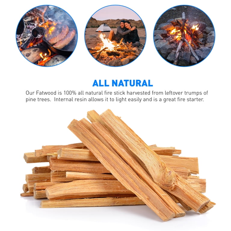 Eco-Stix Fatwood Fire Starter Kindling Firewood Sticks – Bulk Packaged  Firestarters – 100% All Natural Resi ECOSTIX 25LB - Walmart.com