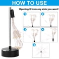 thumbnail image 6 of DYstyle LED Firework Table Lights USB Battery Operated Starburst Table Lamp 8 Modes Dimmable Timer with Remote Control Waterproof Copper Wire Night Lights for Home Decoration Christmas, 6 of 7