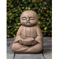 thumbnail image 1 of SITTING LUCKY JAPANESE JIZO WITH BOWL, 1 of 4