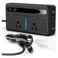 thumbnail image 2 of 300w Automobile Inverter 12v/24v to 110v Multifunctional Power Station Converter for Home, RV ,Rapid Cooling with Minimal Noise, 2 of 5