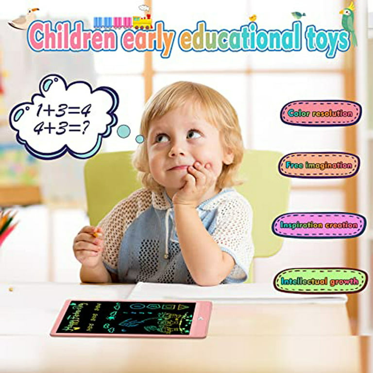 LCD Writing Tablet 10 Inch Colorful Toddler Doodle Board Drawing