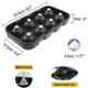 thumbnail image 5 of Molde de silicona para bolas de hielo con 8 orificios Molde redondo para cubitos de hielo con ocho rejillas Con tapón transparente y embudo para pudín, chocolate o cócteles, whisky, 5 of 8
