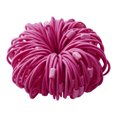 thumbnail image 3 of facefd 100pcs Rubber Band Hair Ties Ponytail Holder Hair Accessories Rose Red, 3 of 7