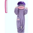 thumbnail image 3 of Funny Big Mouth Monster Onesie Green Halloween Cosplay Costume, 3 of 12