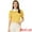 Light Yellow, variant on INSPIRE CHIC Women's Peter Pan Collar Puff Short Sleeve Tops White L